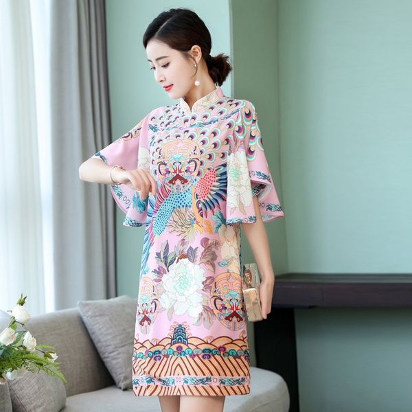 2021 summer pink young girls dresses elegant fashion loose chinese new year traditional improved cheongsam qipao 10217, Red
2021 summer pink young girls dresses elegant fashion loose chinese new year traditional improved cheongsam qipao 10217, Red