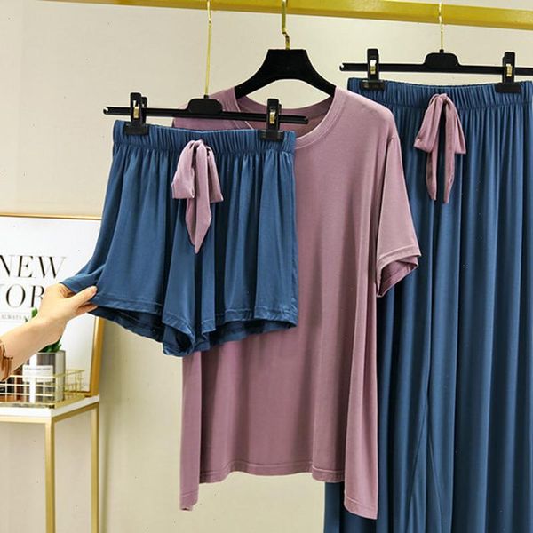 short sleeved shorts trousers 3 women sleepwear pcs home suit summer pajamas modal nightwear pyjama femme sleeping clothes, Black;red
short sleeved shorts trousers 3 women sleepwear pcs home suit summer pajamas modal nightwear pyjama femme sleeping clothes, Black;red