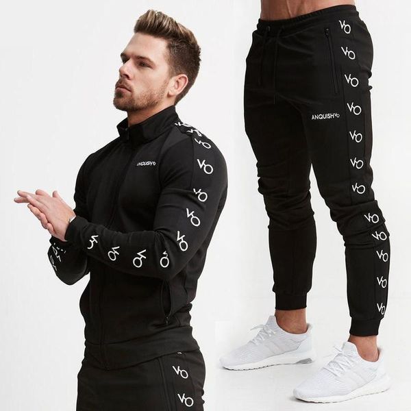 men's hoodies & sweatshirts gym fitness cotton sports suit jogger fashion zipper jacket casual men coat trousers brand clothing, Black
men's hoodies & sweatshirts gym fitness cotton sports suit jogger fashion zipper jacket casual men coat trousers brand clothing, Black