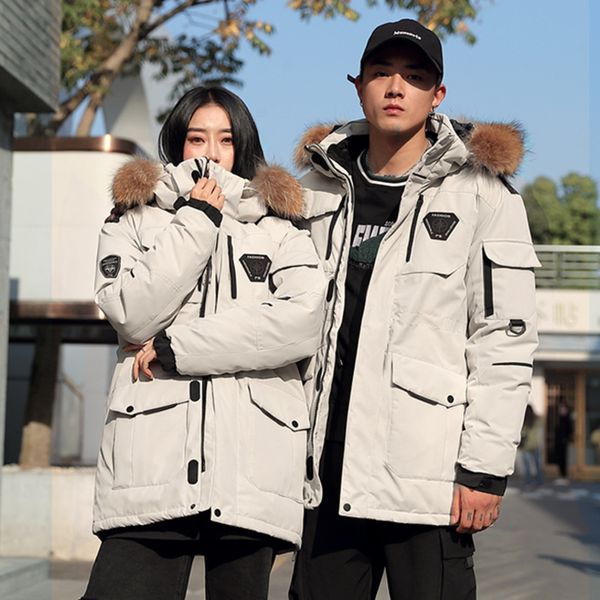 2021 new men's winter trend medium and long lovers' work cloth down et youth thickened, Black
2021 new men's winter trend medium and long lovers' work cloth down et youth thickened, Black
