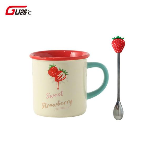 420ml simple creative ceramic mug red strawberry water juice milk coffee tea cup for students lovers christmas cups with spoon mugs
420ml simple creative ceramic mug red strawberry water juice milk coffee tea cup for students lovers christmas cups with spoon mugs