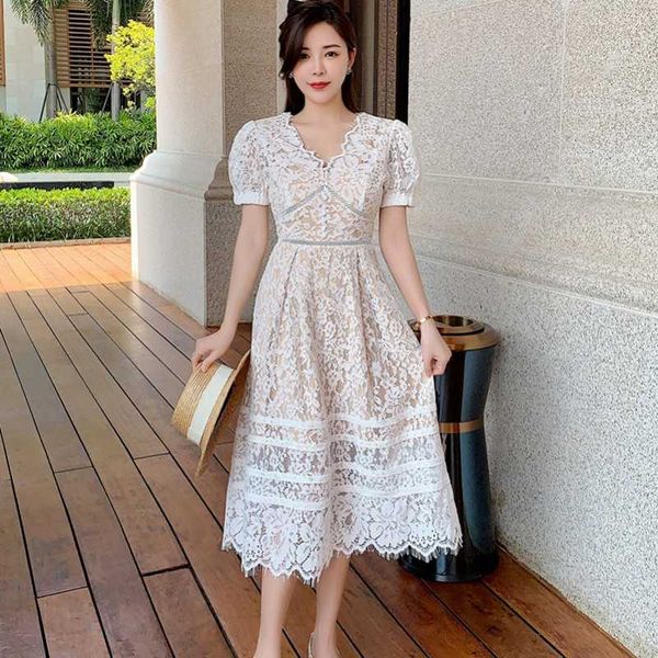 summer vintage lashes lace v-neck slim fashion elegant self-portrait women's puff short sleeve dress vestidos 210529, Black;gray
summer vintage lashes lace v-neck slim fashion elegant self-portrait women's puff short sleeve dress vestidos 210529, Black;gray