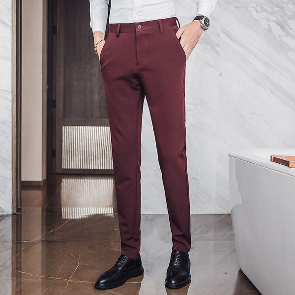 men's suits & blazers 2021 autumn slim trousers straight stretch business youth fashion casual pants, White;black
men's suits & blazers 2021 autumn slim trousers straight stretch business youth fashion casual pants, White;black