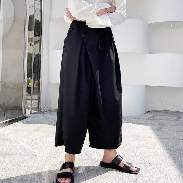 summer dark mountain style retro turnip pants men's personality extra loose wide leg nine minute japanese small crowd skir, Black
summer dark mountain style retro turnip pants men's personality extra loose wide leg nine minute japanese small crowd skir, Black