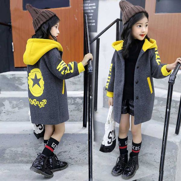 spring & autumn woolen jacket for girls new 2021 korean version fashion thicken coat mid-length casual slim childrens clothing, Blue;gray
spring & autumn woolen jacket for girls new 2021 korean version fashion thicken coat mid-length casual slim childrens clothing, Blue;gray