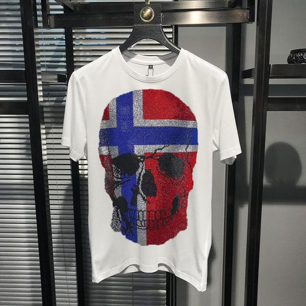 men's t-shirts hip-hop european fashion short-sleeved cotton 100% t-shirt shiny diamond camouflage skull slim top, White;black
men's t-shirts hip-hop european fashion short-sleeved cotton 100% t-shirt shiny diamond camouflage skull slim top, White;black