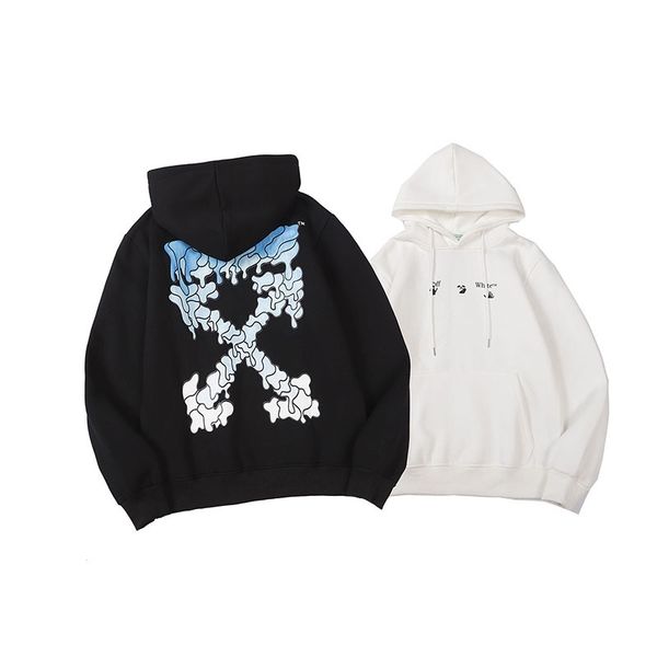 chao brand autumn winter men's black hoodie ow pullover blue gradient snow arrow print
chao brand autumn winter men's black hoodie ow pullover blue gradient snow arrow print