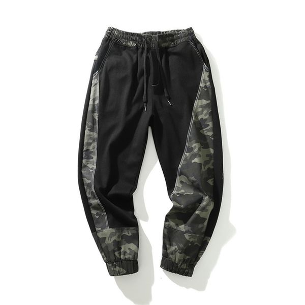 men's pants autumn irregular camouflage color matching elastic waist versatile beam foot small feet loose sports casual trousers 6kdv, Black
men's pants autumn irregular camouflage color matching elastic waist versatile beam foot small feet loose sports casual trousers 6kdv, Black