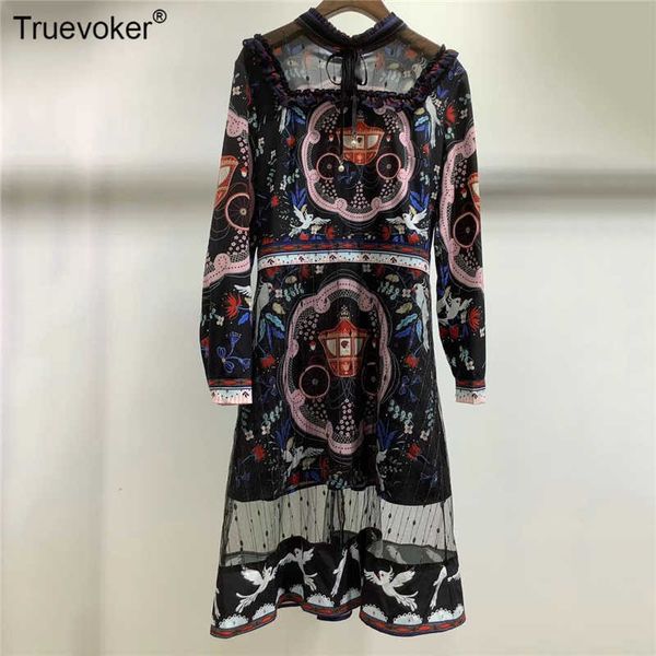 truevoker spring runway fashion women's full sleeve print black lace mid calf party dresses 210602, Black;gray
truevoker spring runway fashion women's full sleeve print black lace mid calf party dresses 210602, Black;gray
