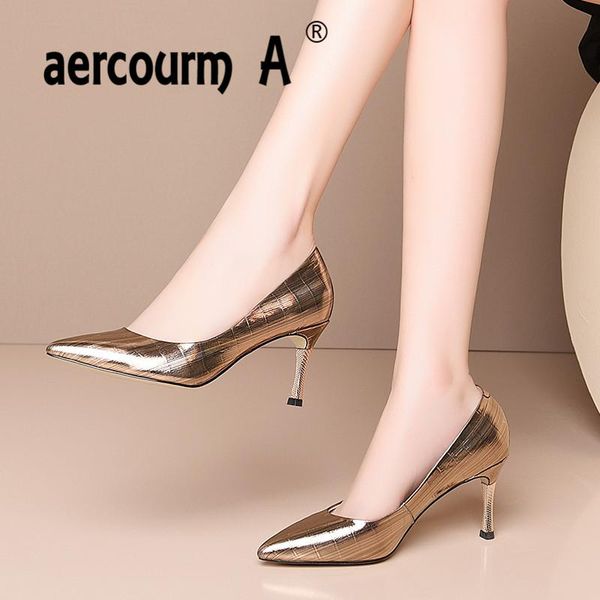 dress shoes aercourm a 2021 women gold silver pumps cow leather spring metal square woman design thin heel, Black
dress shoes aercourm a 2021 women gold silver pumps cow leather spring metal square woman design thin heel, Black