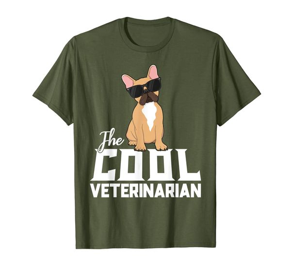 the cool veterinarian vet tech french bulldog veterinarian t-shirt, White;black
the cool veterinarian vet tech french bulldog veterinarian t-shirt, White;black