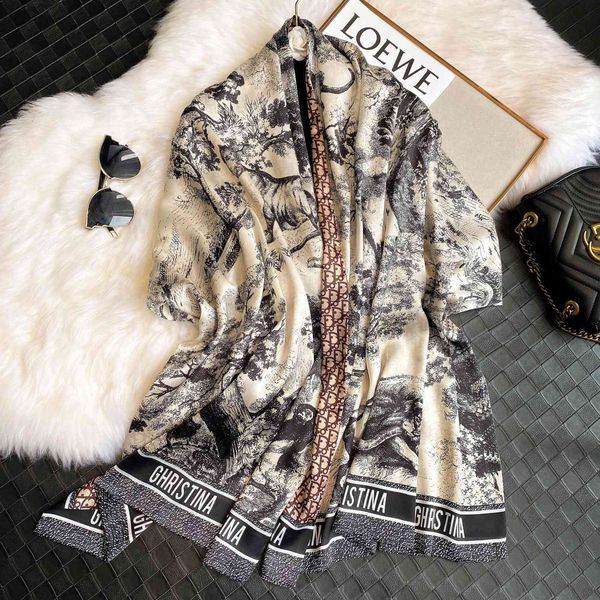 70% off design silk scarf female 2021 spring and autumn double layer thin korean silk printing sunscreen shawl decorative beach towel, Black;purple
70% off design silk scarf female 2021 spring and autumn double layer thin korean silk printing sunscreen shawl decorative beach towel, Black;purple