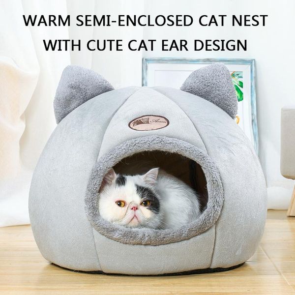 cat beds & furniture bed warm deep sleeping bag comfort in winter velvet semi-closed cats ear pet soft thick dog kennel nest house
cat beds & furniture bed warm deep sleeping bag comfort in winter velvet semi-closed cats ear pet soft thick dog kennel nest house