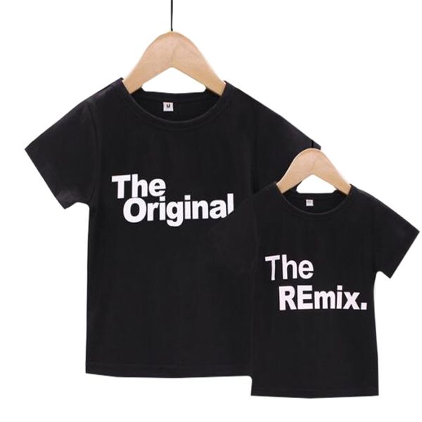 look fashion matching outfits letter printed the original remix family t-shirts father and son clothes 210417, Blue
look fashion matching outfits letter printed the original remix family t-shirts father and son clothes 210417, Blue
