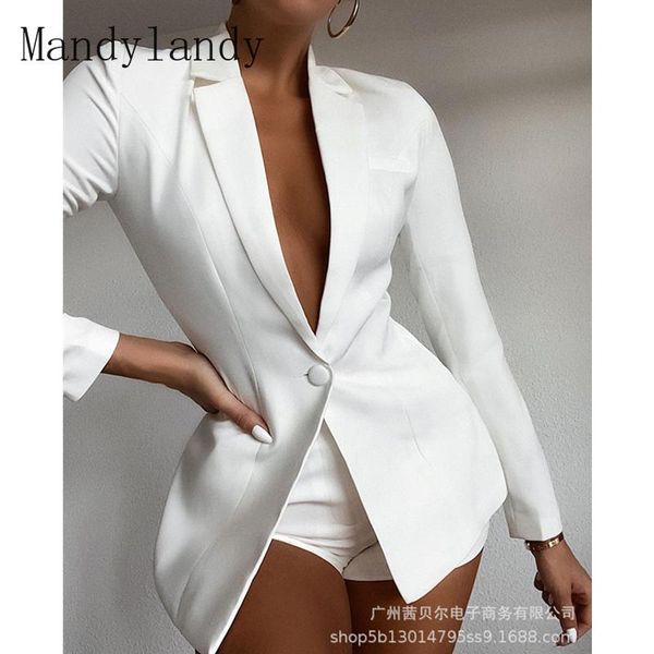 women's tracksuits mandylandy women sets autumn long sleeve cardigan blazer shorts solid 2 piece set lady casual short suits, Gray
women's tracksuits mandylandy women sets autumn long sleeve cardigan blazer shorts solid 2 piece set lady casual short suits, Gray