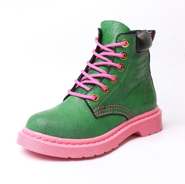 boots punk short boots genuine leather ankle for women round toe scrub platform thick bottom shiny martin winter shoes ljbu, Black
boots punk short boots genuine leather ankle for women round toe scrub platform thick bottom shiny martin winter shoes ljbu, Black