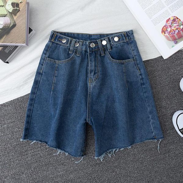 women's shorts ailegogo women vintage high waist button blue denim summer female casual solid color wide leg jeans 7ydt, White;black
women's shorts ailegogo women vintage high waist button blue denim summer female casual solid color wide leg jeans 7ydt, White;black