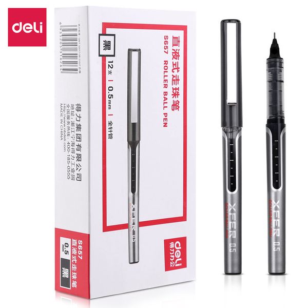s657 deli straight liquid ball pen 0.5mm needle neutral student examination water busins office
s657 deli straight liquid ball pen 0.5mm needle neutral student examination water busins office