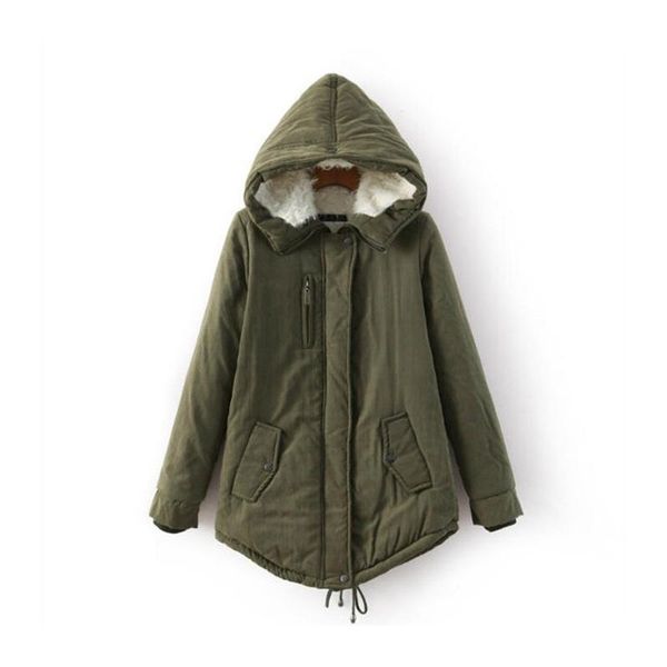 women's down & parkas winter cotton-padded clothes casual mid-length lamb fleece liner jacket fashion wear for 2021, Black
women's down & parkas winter cotton-padded clothes casual mid-length lamb fleece liner jacket fashion wear for 2021, Black