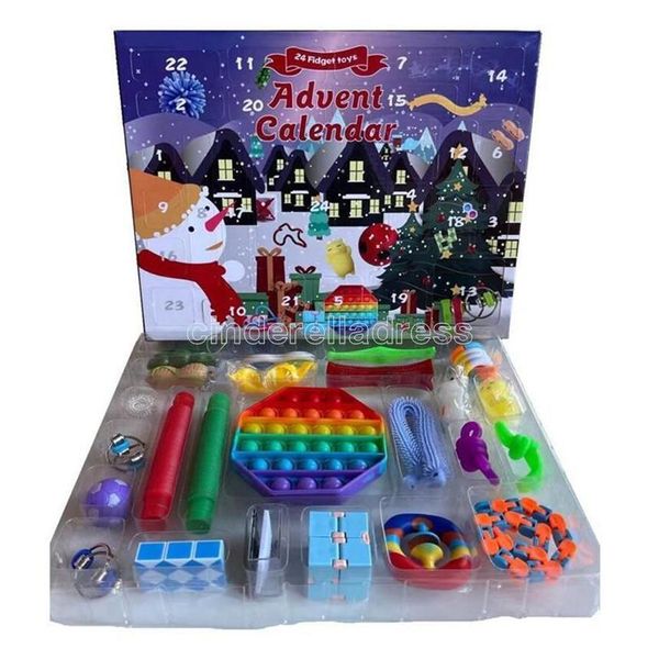new fidget toys favor 24 days advent calendar pack anti stress kit sensory relief figet toy blind box kids christmas gifts fast ship cs15
new fidget toys favor 24 days advent calendar pack anti stress kit sensory relief figet toy blind box kids christmas gifts fast ship cs15