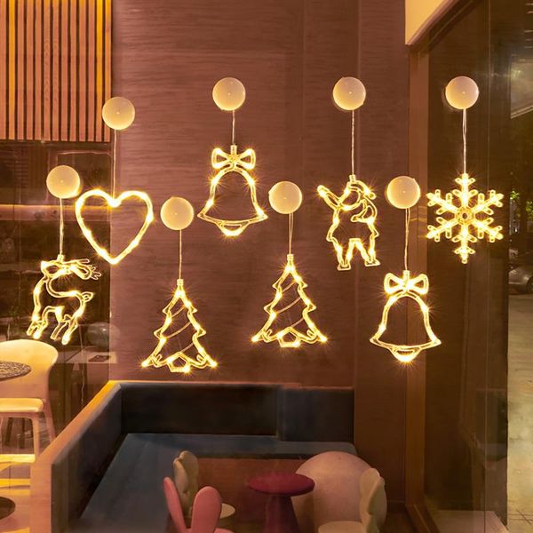 party decoration christmas bell snowman star lights holiday window decor led sticker light garland for home
party decoration christmas bell snowman star lights holiday window decor led sticker light garland for home