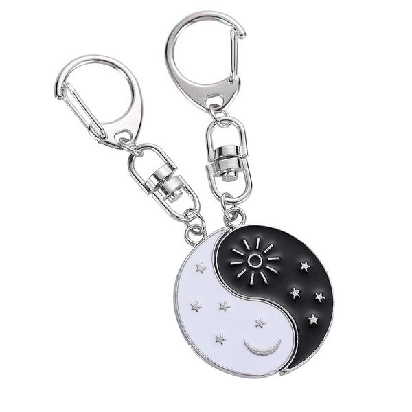keychains selling yin and yang stitching sun moon alloy two petals pisces couple pendant keychain fashion jewelry accessories gift, Silver
keychains selling yin and yang stitching sun moon alloy two petals pisces couple pendant keychain fashion jewelry accessories gift, Silver