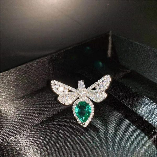 vintage silver color dainty cz ring water drop green crystal white zircon cute bee opening rings for women wedding jewelry, Slivery;golden
vintage silver color dainty cz ring water drop green crystal white zircon cute bee opening rings for women wedding jewelry, Slivery;golden
