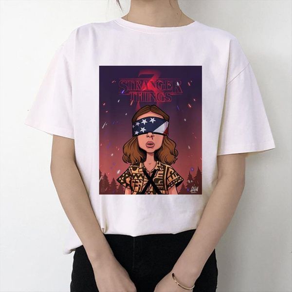 stranger things 3 femme womens t shirts funny graphic clothes eleven female streetwear 90s, White
stranger things 3 femme womens t shirts funny graphic clothes eleven female streetwear 90s, White