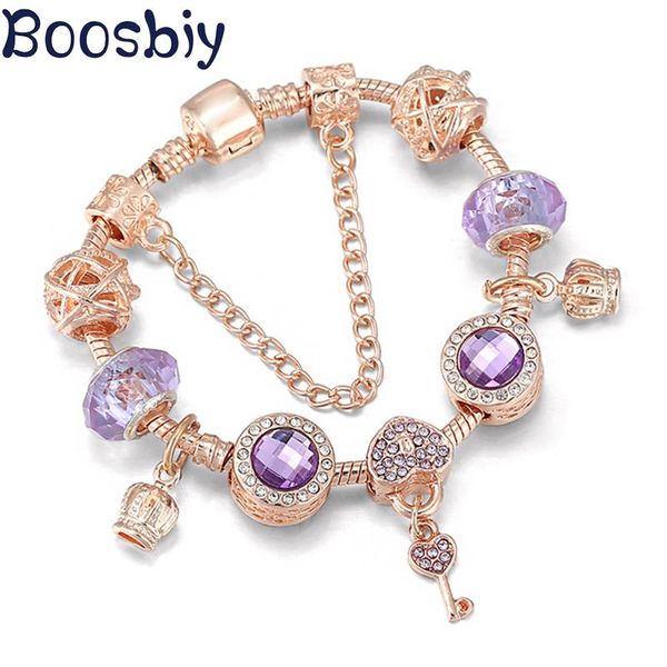 charm bracelets design crown & key pendants fit rose gold color snake chain bracelet diy romantic brand jewelry for women, Golden;silver
charm bracelets design crown & key pendants fit rose gold color snake chain bracelet diy romantic brand jewelry for women, Golden;silver