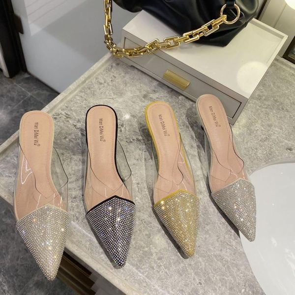 paillette rhinestones slides ladies sandals pointed toe mules flip flops thin high heels shoes patchwork clear slippers women, Black
paillette rhinestones slides ladies sandals pointed toe mules flip flops thin high heels shoes patchwork clear slippers women, Black