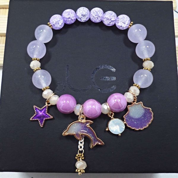 fireworks crystal female shell dolphin ceramic beads bracelet yiwu jewelry, Black
fireworks crystal female shell dolphin ceramic beads bracelet yiwu jewelry, Black
