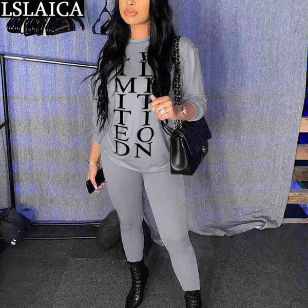 two piece set women sweat suits letter print fashion long sleeve o neck pencil pants sets outfits casual home clothes 210520, White
two piece set women sweat suits letter print fashion long sleeve o neck pencil pants sets outfits casual home clothes 210520, White
