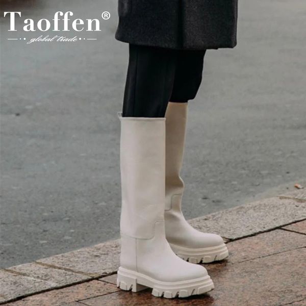 boots taoffen real leather knee for women ins winter platform shoes woman fashion high heel long boot lady footwear size 34-40, Black
boots taoffen real leather knee for women ins winter platform shoes woman fashion high heel long boot lady footwear size 34-40, Black