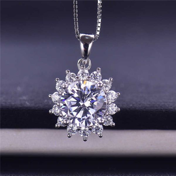 pendant female mo sangshi pendant d color fl clarity necklace sunflower, Silver
pendant female mo sangshi pendant d color fl clarity necklace sunflower, Silver