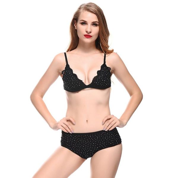 bras sets women underwear push up bra set glitter diamond lace bralette and brief high waist panty shorts shapers lingeries, Red;black
bras sets women underwear push up bra set glitter diamond lace bralette and brief high waist panty shorts shapers lingeries, Red;black