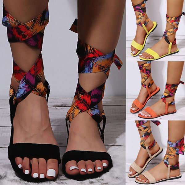 sandals summer shoes for women women's flat satin color print suede cross lace-up 2021 sandalias de las mujeres, Black
sandals summer shoes for women women's flat satin color print suede cross lace-up 2021 sandalias de las mujeres, Black