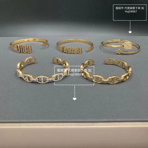 2021 new designer family bracelet design ins network red star same live letter full brick, Silver
2021 new designer family bracelet design ins network red star same live letter full brick, Silver
