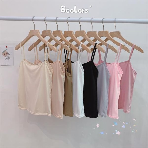 summer fashion girl's versatile slim short sleeveless jacket with suspender vest on the inside and outside camisoles & tanks, Black;white
summer fashion girl's versatile slim short sleeveless jacket with suspender vest on the inside and outside camisoles & tanks, Black;white