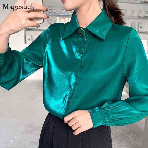 autumn solid womens and blouses woman shirt elegant button stand collar puff sleeve chic business clothes women 8911 210518, White
autumn solid womens and blouses woman shirt elegant button stand collar puff sleeve chic business clothes women 8911 210518, White