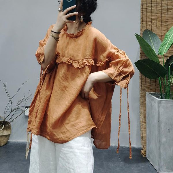 women's blouses & shirts women loose ramie solid color plus size blouse ladies pullovers summer shirt female 2021, White
women's blouses & shirts women loose ramie solid color plus size blouse ladies pullovers summer shirt female 2021, White