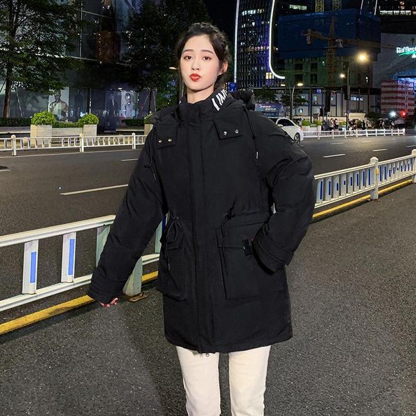 women's down & parkas drop winter mid-length tooling cotton jacket all-match loose, Black
women's down & parkas drop winter mid-length tooling cotton jacket all-match loose, Black