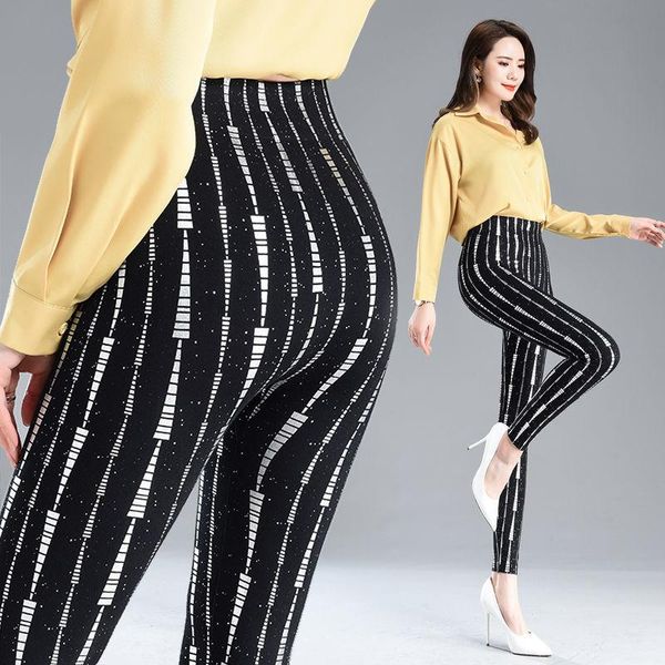 women's leggings women 2021 spring summer printed female high waist slim pencil pants ladies push up elastic trousers e393, Black
women's leggings women 2021 spring summer printed female high waist slim pencil pants ladies push up elastic trousers e393, Black