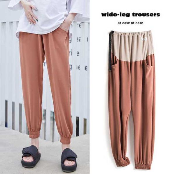 maternity bottoms wide leg female pants trousers for pregnant pregnancy clothing women casual loose high waist sport, White
maternity bottoms wide leg female pants trousers for pregnant pregnancy clothing women casual loose high waist sport, White