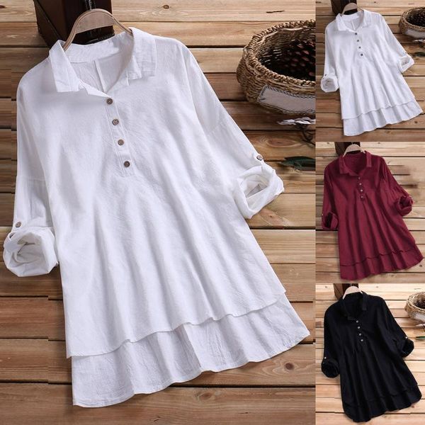 women's blouses & shirts vintage women cotton linen casual plus size button roll long sleeve v-neck shirt blouse loose tunic blusas muj, White
women's blouses & shirts vintage women cotton linen casual plus size button roll long sleeve v-neck shirt blouse loose tunic blusas muj, White