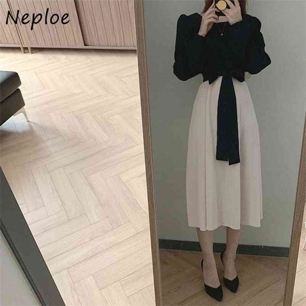 hit color patchwork temperament dress women high waist hip a line vestidos o neck long sleeve lace up bow robe spring 210422, Black;gray
hit color patchwork temperament dress women high waist hip a line vestidos o neck long sleeve lace up bow robe spring 210422, Black;gray