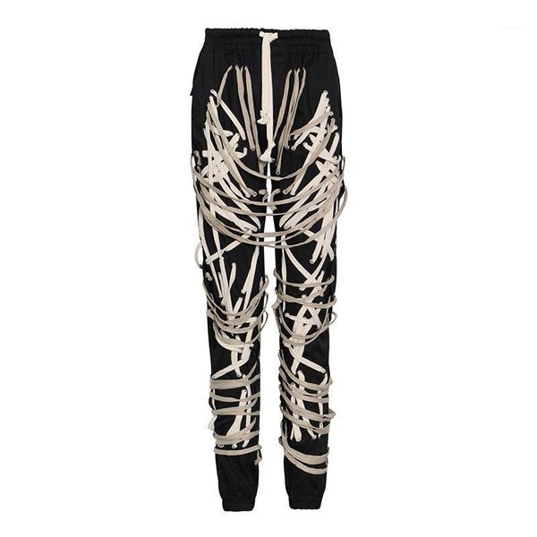winter fashion temperament dark black tie band contrast stitching high waist and thin trousers women's pants & capris, Black;white
winter fashion temperament dark black tie band contrast stitching high waist and thin trousers women's pants & capris, Black;white