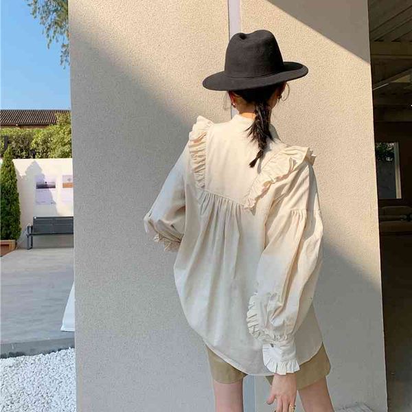 women's blouses & shirts spring cotton lantern sleeve designer shirt long beige stand collar tie fashion women and blouse yyiu, White
women's blouses & shirts spring cotton lantern sleeve designer shirt long beige stand collar tie fashion women and blouse yyiu, White