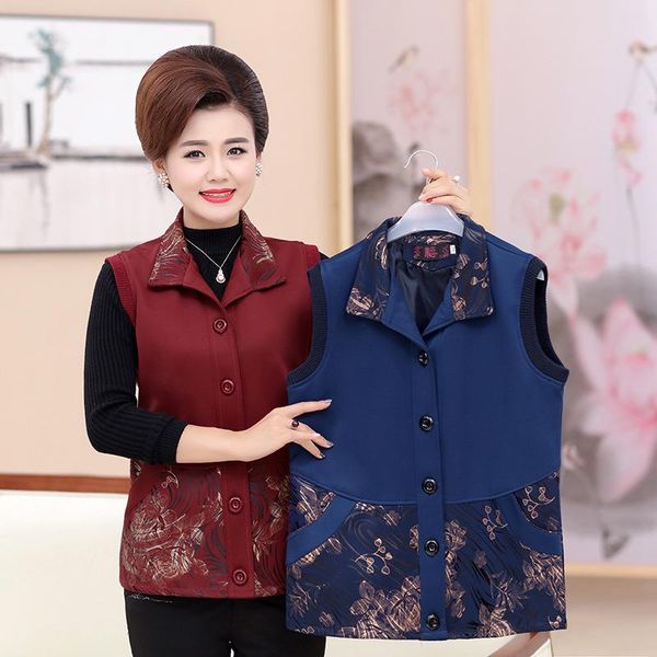 women's vests 2021 spring fall sleeveless jacket coat lapel floral printed mother waistcoat 5xl plus size women casual vest, Black;white
women's vests 2021 spring fall sleeveless jacket coat lapel floral printed mother waistcoat 5xl plus size women casual vest, Black;white