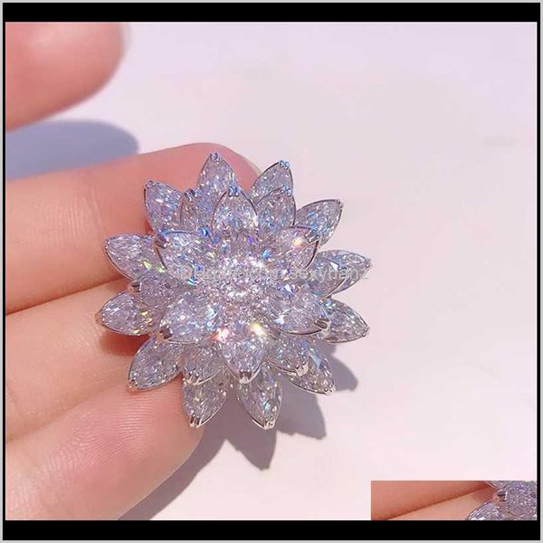 pins, drop delivery 2021 beautiful elegant zircon flower brooches for women girl yoga jewelry wedding pins luxury lotus blossom broches o7ij, Gray
pins, drop delivery 2021 beautiful elegant zircon flower brooches for women girl yoga jewelry wedding pins luxury lotus blossom broches o7ij, Gray