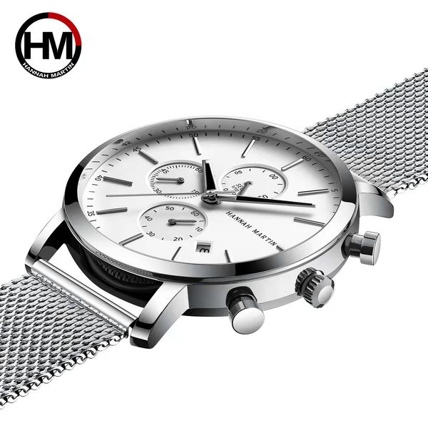 montre de luxe mens watch fashion brand hm hannah martin japanese quartz movement ladies watches elegant simple casual waterproof stainless, Slivery;brown
montre de luxe mens watch fashion brand hm hannah martin japanese quartz movement ladies watches elegant simple casual waterproof stainless, Slivery;brown